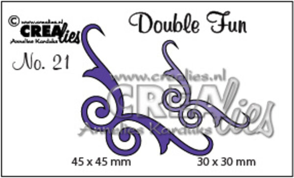 Crealies Double Fun Dies No. 21 Corners 5 (CLDF21)