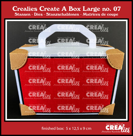 Crealies Create A Box Large Stansen No. 7 Koffer Groot (CCABL07) Crealies Create A Box Large Stansen No. 7 Koffer Groot (CCABL07)