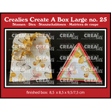 Crealies Create A Box Large Stansen No. 25 Driehoek Doos Groot (CCABL25)