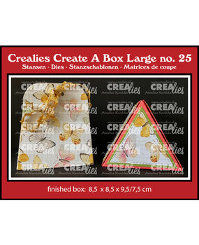 Crealies Create A Box Large Stansen No. 25 Driehoek Doos Groot (CCABL25)
