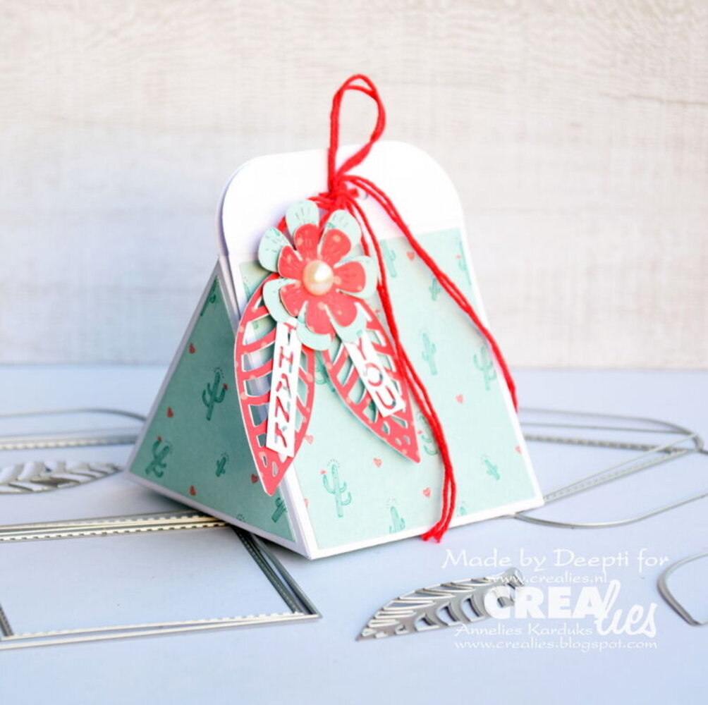 Crealies Create A Box Large Stansen No. 25 Driehoek Doos Groot (CCABL25)