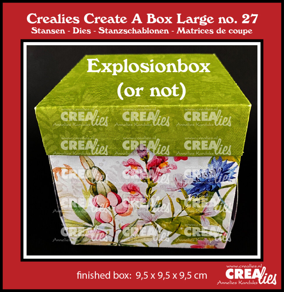 Crealies Create A Box Large Dies No. 27 Explosion (Or Not) Box Large (CCABL27) Crealies Create A Box Large Dies No. 27 Explosion (Or Not) Box Large (CCABL27)