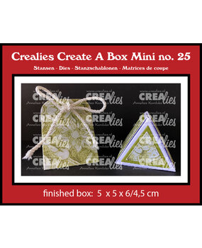 Crealies Create A Box Mini Dies No. 25 Triangle Box Mini (CCABM25)