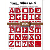 Crealies Alfies Die Set No. 6 Alphabet in Squares (CLALF06)