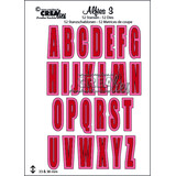 Crealies Alfies Stansenset No. 3 Hoofdletters Met Schaduw (CLALF03)