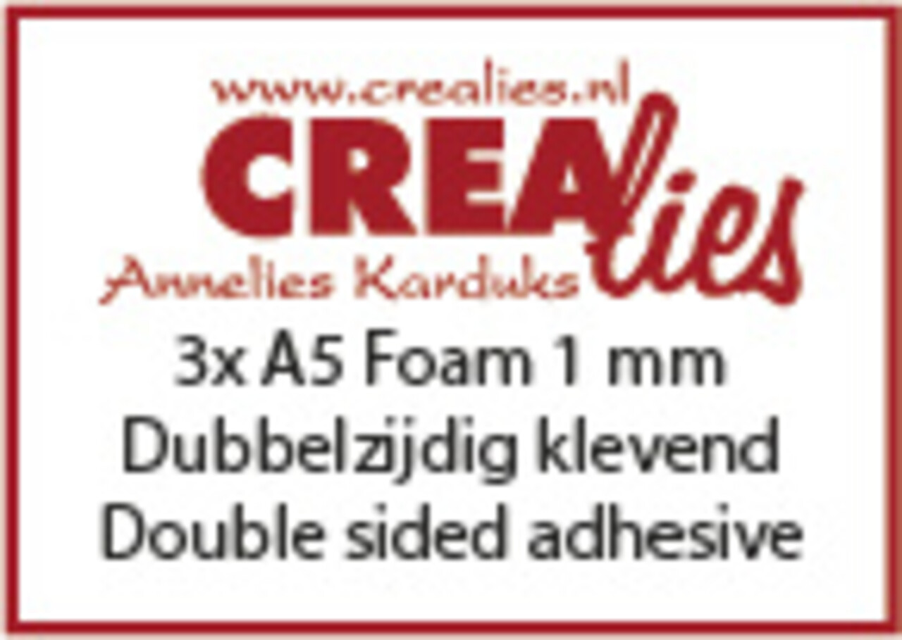 Crealies Basis Foam A5 1mm (3pcs) (CLBSF1mm)