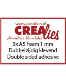 Crealies Basis Foam A5 1mm (3pcs) (CLBSF1mm)