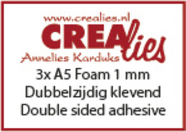 Crealies Basis Foam A5 1mm (3pcs) (CLBSF1mm)
