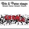 Crealies Bits & Pieces Stamps No. 171 Grunge Hearts (Strip) (CLBP171) Crealies Bits & Pieces Stamps No. 171 Grunge Hearts (Strip) (CLBP171)