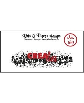 Crealies Bits & Pieces Stempels No. 169 Grunge Cirkels (Langwerpig) (CLBP169)