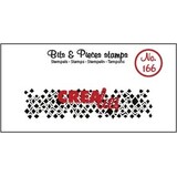 Crealies Bits & Pieces Stamps No. 166 Wonky Squares (Strip) (CLBP166)