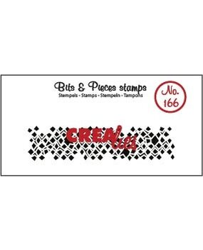 Crealies Bits & Pieces Stempels No. 166 Onregelmatige Vierkanten (Langwerpig) (CLBP166)