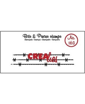 Crealies Bits & Pieces Stempels No. 163 Prikkeldraad (CLBP163)