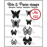 Crealies Bits & Pieces Stempels No. 155 Mini Vlinders 5 + 6 (CLBP155)