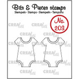 Crealies Bits & Pieces Stempels No. 203 Romper (CLBP203)
