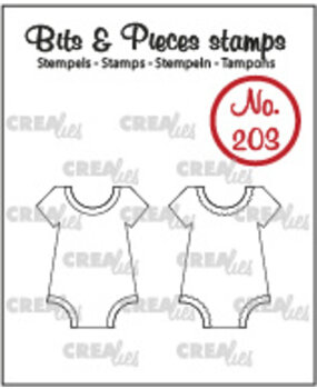 Crealies Bits & Pieces Stempels No. 203 Romper (CLBP203)