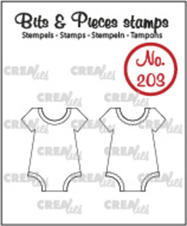 Crealies Bits & Pieces Stamps No. 203 Onesie (CLBP203)