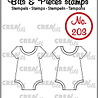 Crealies Bits & Pieces Stempels No. 203 Romper (CLBP203)