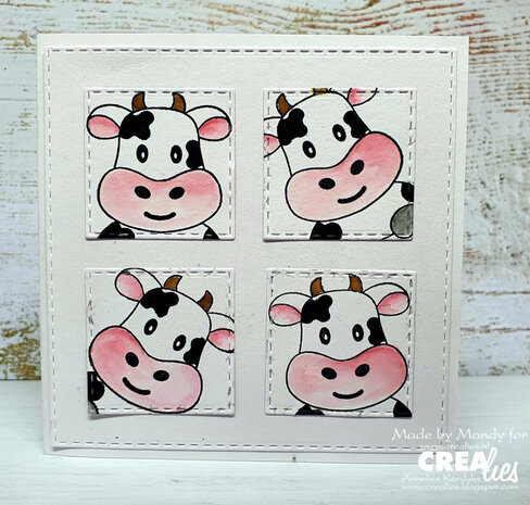 Crealies Bits & Pieces Stamps No. 249 Cow (CLBP249)