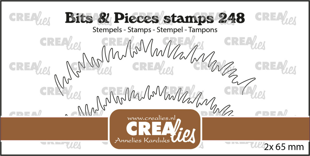 Crealies Bits & Pieces Stempels No. 248 2X Grasheuvel (CLBP248)