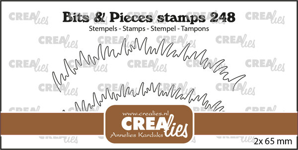 Crealies Bits & Pieces Stamps No. 248 Grass Hill (CLBP248)