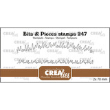 Crealies Bits & Pieces Stempels No. 247 Gras Gebogen En Recht (CLBP247)