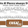 Crealies Bits & Pieces Stempels No. 247 Gras Gebogen En Recht (CLBP247)
