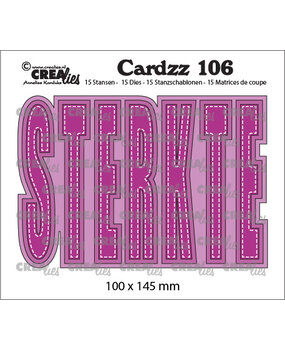 Crealies Cardzz Dies No. 106 Sterkte (Cardsize) (CLCZ106)