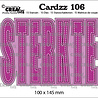 Crealies Cardzz Stansen No. 106 Sterkte (Kaartformaat) (CLCZ106)
