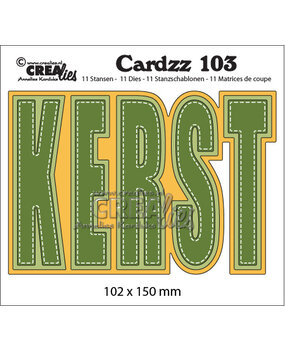 Crealies Cardzz Dies No. 103 Kerst (Cardsize) (CLCZ103)