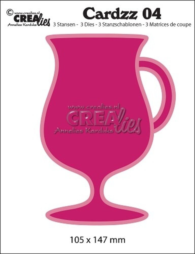 Crealies Cardzz Stansen No. 4 Mok Op Voet (Kaartgroot) (CLCZ04) Crealies Cardzz Stansen No. 4 Mok Op Voet (Kaartgroot) (CLCZ04)