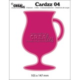 Crealies Cardzz Stansen No. 4 Mok Op Voet (Kaartgroot) (CLCZ04)