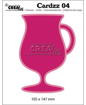 Crealies Cardzz Stansen No. 4 Mok Op Voet (Kaartgroot) (CLCZ04)