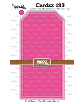 Crealies Cardzz Stansen No. 193 Slimline Labels Glad (CLCZ193)
