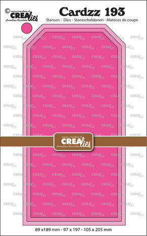 Crealies Cardzz Dies No. 193 Slimline Tags Smooth (CLCZ193) Crealies Cardzz Dies No. 193 Slimline Tags Smooth (CLCZ193)