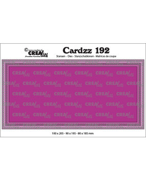 Crealies Cardzz Stansen No. 192 Slimline L Met Kleine Vierkantjes (CLCZ192)