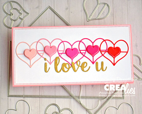 Crealies Cardzz Stansen No. 187 Slimline G Met Kleine Gaatjes (CLCZ187)