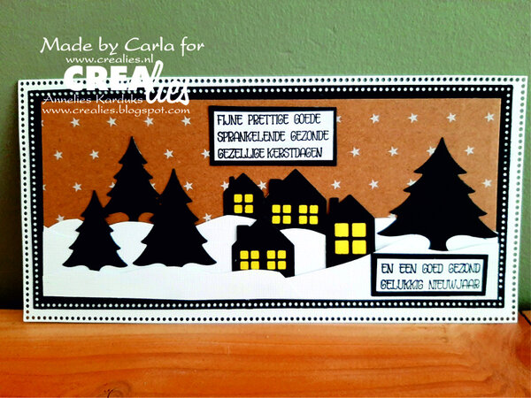 Crealies Cardzz Dies No. 187 Slimline G Small Circles (CLCZ187)