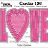 Crealies Cardzz Dies No. 156 Love (Cardsize) (CLCZ156) Crealies Cardzz Dies No. 156 Love (Cardsize) (CLCZ156)