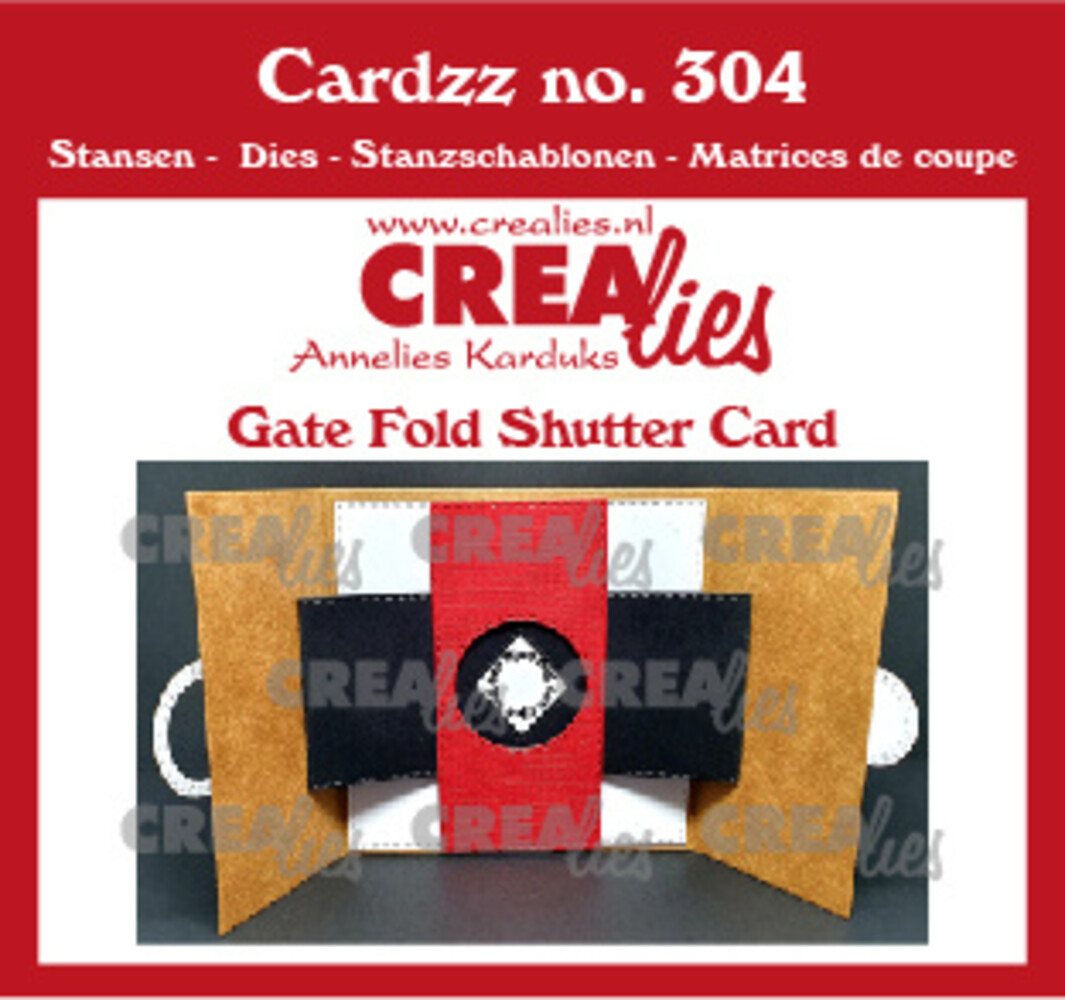 Crealies Cardzz Stansen No. 304 Gate Fold Shutter Card (CLCZ304)