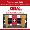Crealies Cardzz Stansen No. 304 Gate Fold Shutter Card (CLCZ304) Crealies Cardzz Stansen No. 304 Gate Fold Shutter Card (CLCZ304)