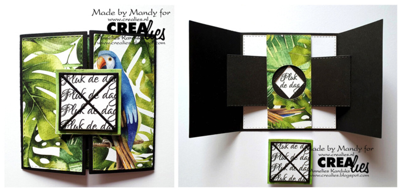 Crealies Cardzz Stansen No. 304 Gate Fold Shutter Card (CLCZ304)