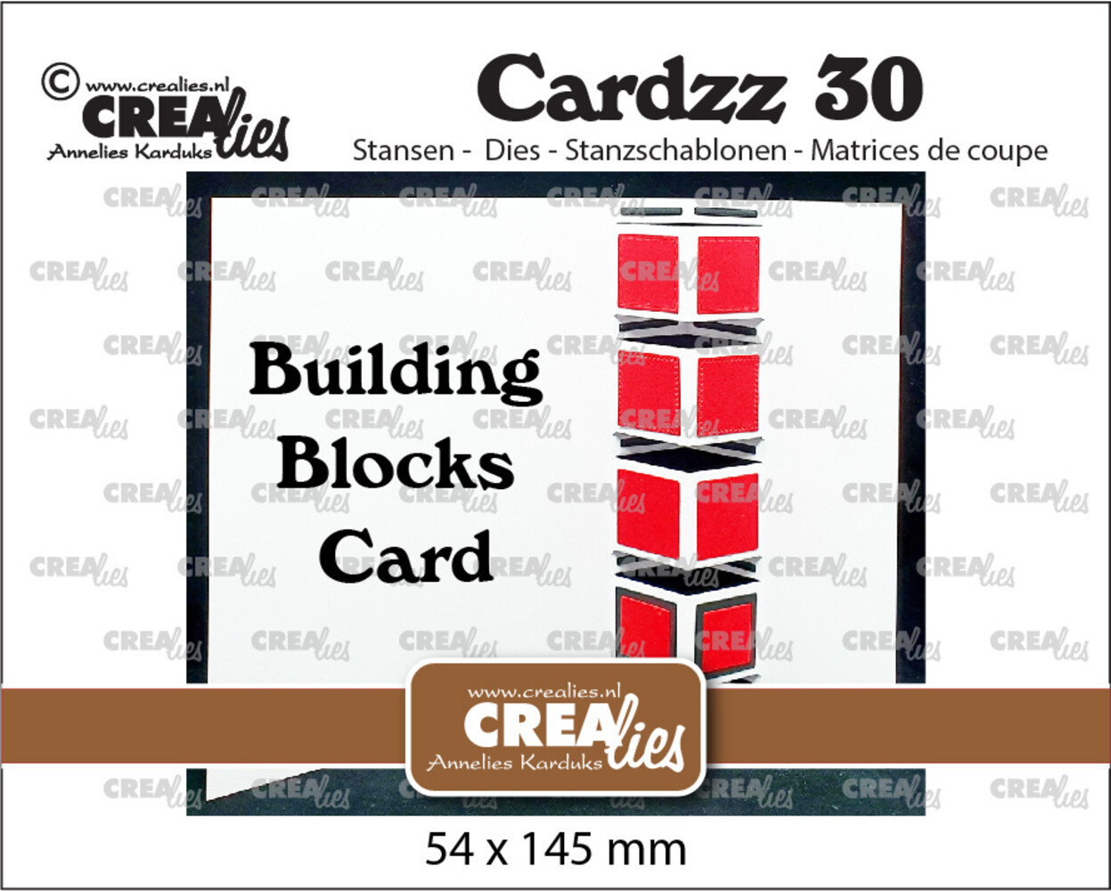 Crealies Cardzz Stansen No. 30 Building Block Card (CLCZ30) Crealies Cardzz Stansen No. 30 Building Block Card (CLCZ30)