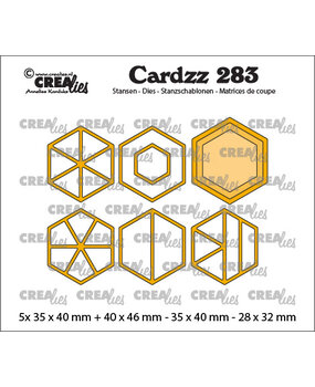 Crealies Cardzz Dies No. 283 Elements Hexagons (CLCZ283)