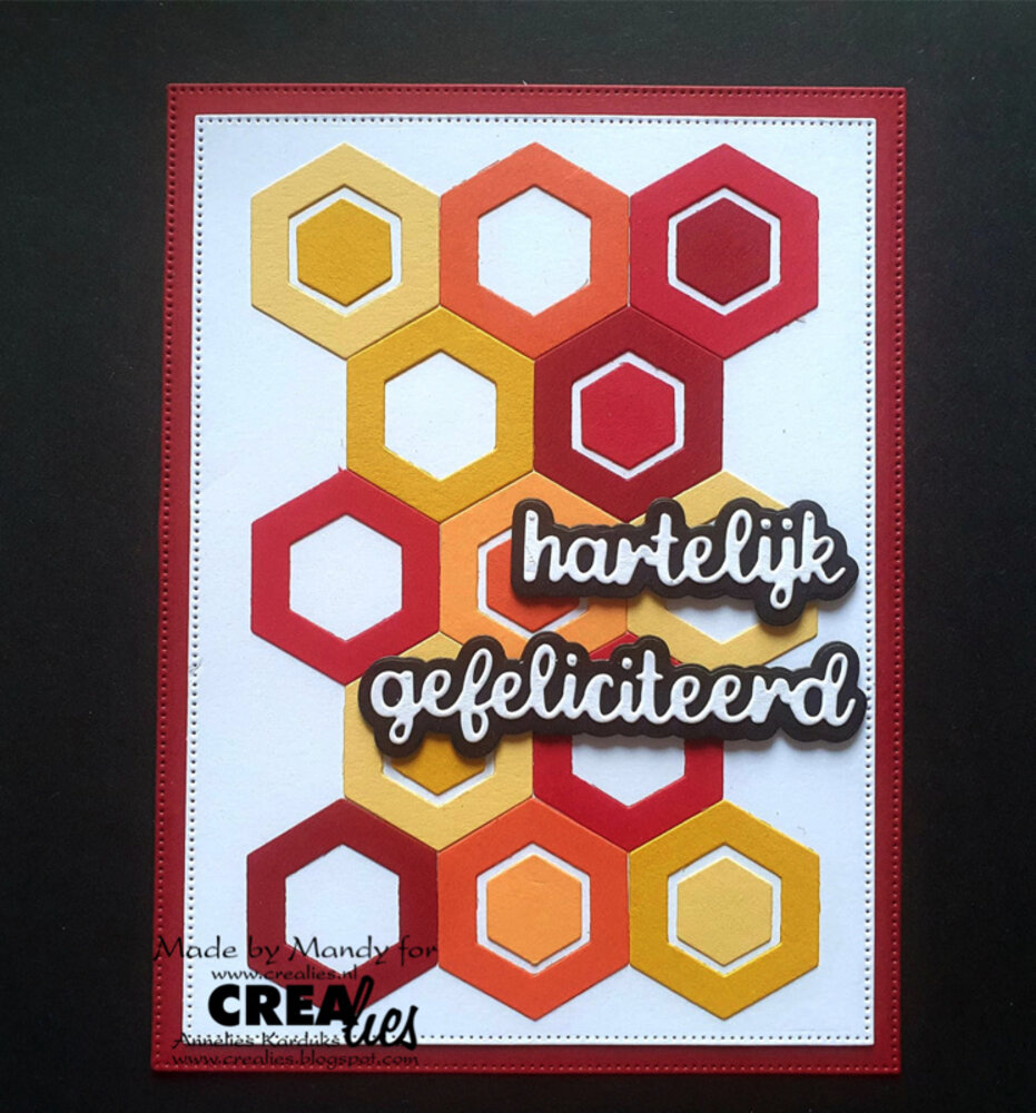 Crealies Cardzz Stansen No. 283 Zeshoeken (CLCZ283)