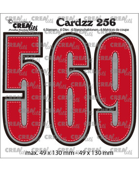 Crealies Cardzz Stansen No. 256 Cijfers 5, 6 En 9 (CLCZ256)
