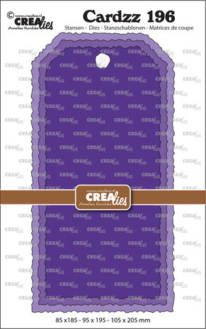 Crealies Cardzz Stansen No. 196 Slimline Labels Met Ruwe Randen (CLCZ196)