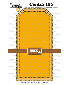 Crealies Cardzz Stansen No. 195 Slimline Labels Met Stippenlijn (CLCZ195)