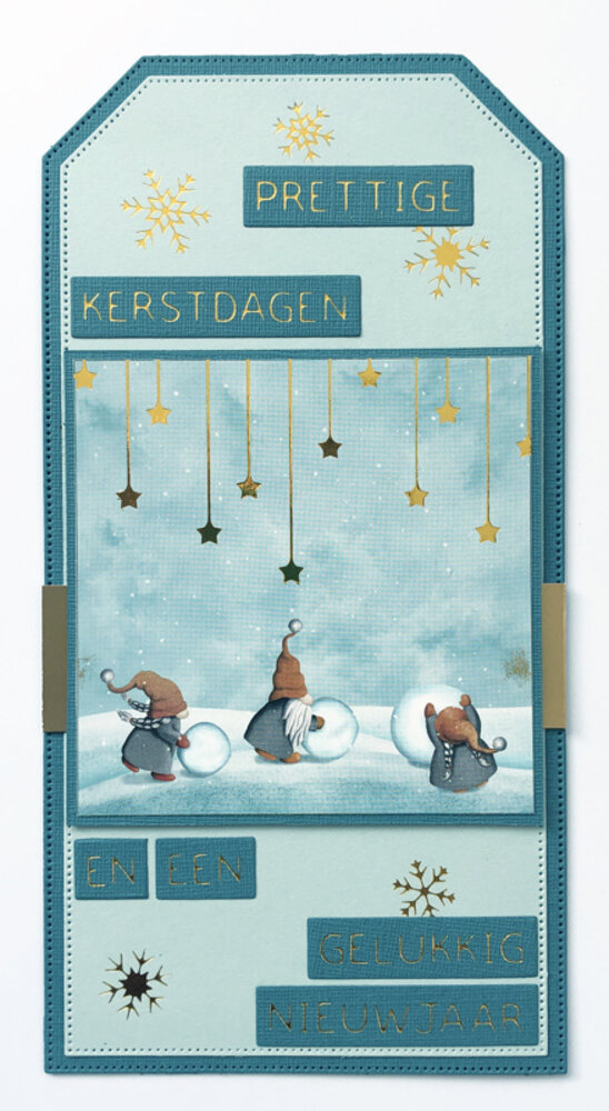 Crealies Cardzz Dies No. 195 Slimline Tags With Dots (CLCZ195)