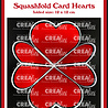 Crealies Cardzz Dies No. 318 Squashfold Card Hearts (CLCZ318) Crealies Cardzz Dies No. 318 Squashfold Card Hearts (CLCZ318)